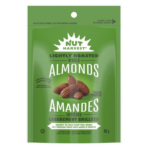 Nut Harvest Whole Almonds Light Roast 90 g
