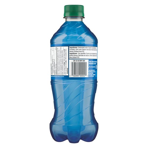 Crush Soft Drink Blue Raspberry 591 ml (bottle)