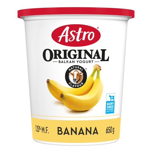 Astro Original 3.25% Yogurt Balkan Style Banana 650 g