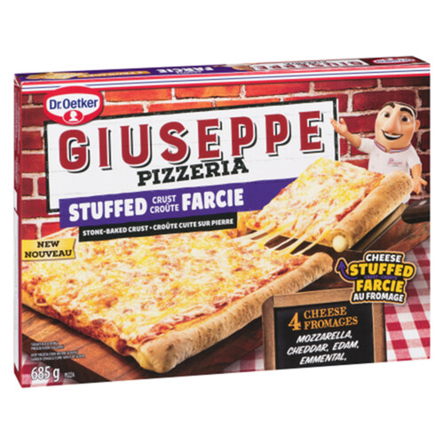 Dr. Oetker Giuseppe Frozen Stuffed Crust Pizza 4 Cheese 685 g