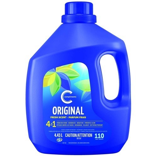 Compliments Liquid Laundry Detergent Original Fresh Scent 4.43 L