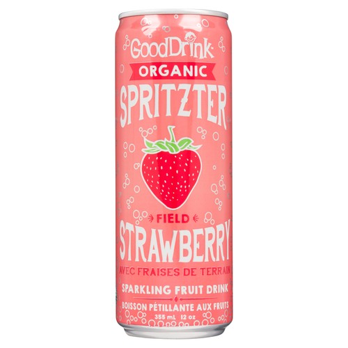 Good Drink Organic Spritzer Field Strawberry 355 ml (can)