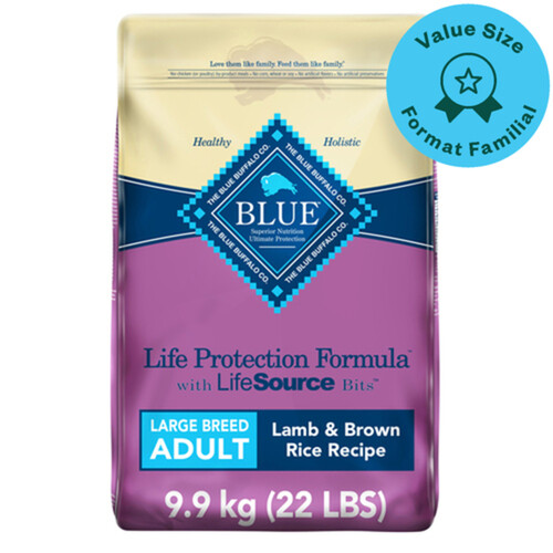 Blue Buffalo Dry Dog Food Large Breed Adult Lamb & Brown Rice 9.9 kg