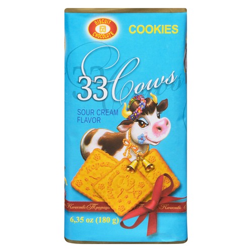 33 Cows Cookies Sour Cream  180 g