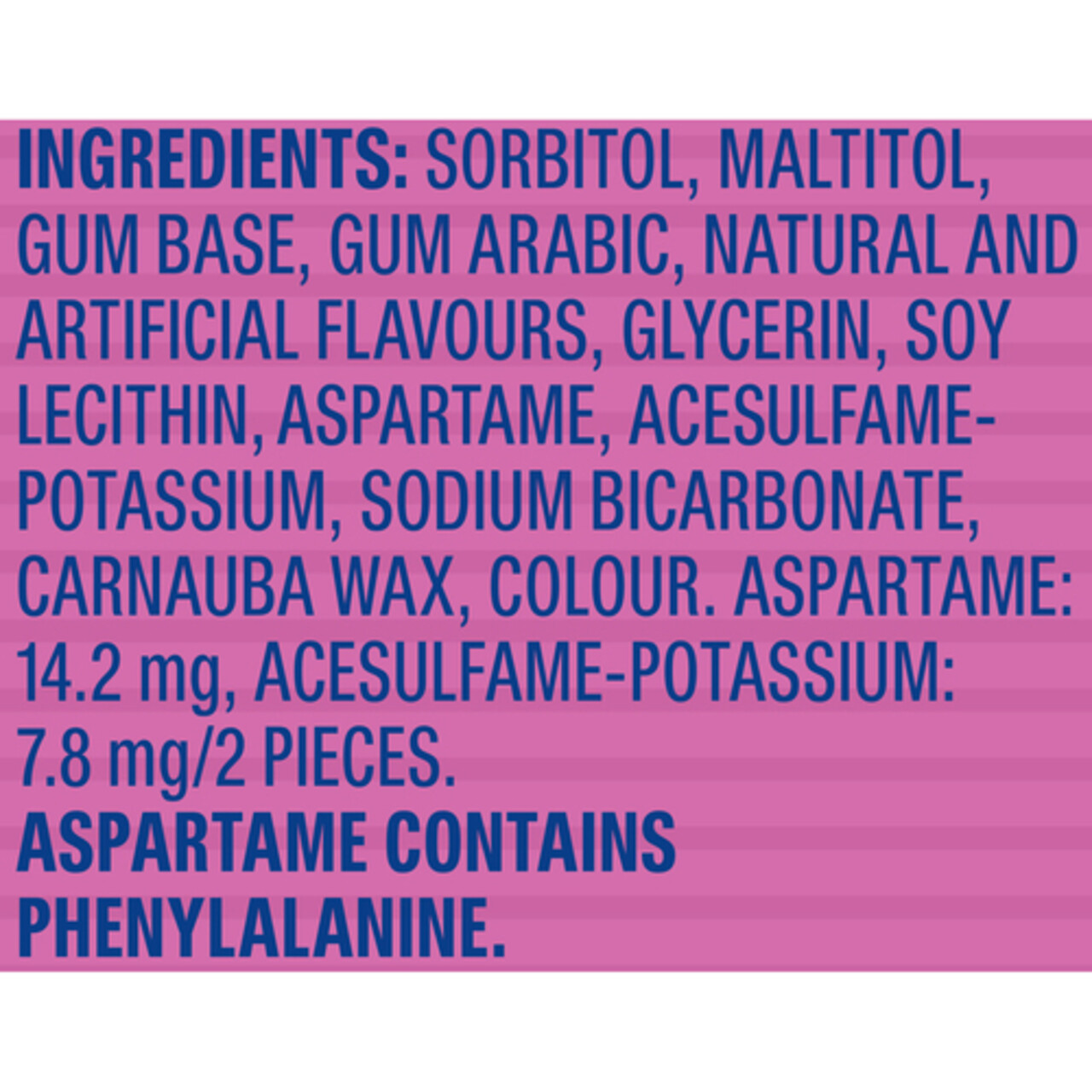 Excel White Bubblemint Teeth Whitening Chewing Gum 12 Pieces 1 Pack