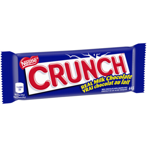 Nestlé Crunch Milk Chocolate Bar With Crisped Rice 44 g
