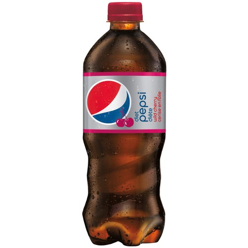 Diet Pepsi Wild Cherry Soft Drink 591 ml (bottle)