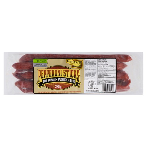 Harvest Meats Shelf Stable Beer Pepperoni 375 g