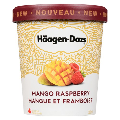 Haagen-Dazs Ice Cream Mango Raspberry 500 ml