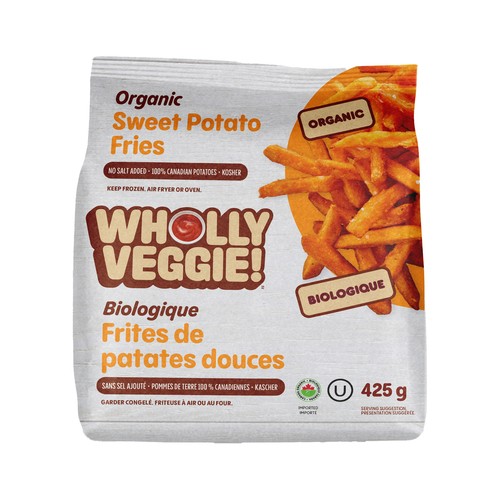 Wholly Veggie Organic Frozen Sweet Potato Fries 425 g