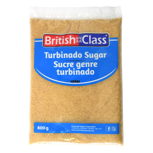 British Class Sugar Turbinado 800 g