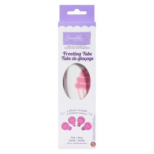 Twinkle Baker Décor Frosting Tube Pink 80 g