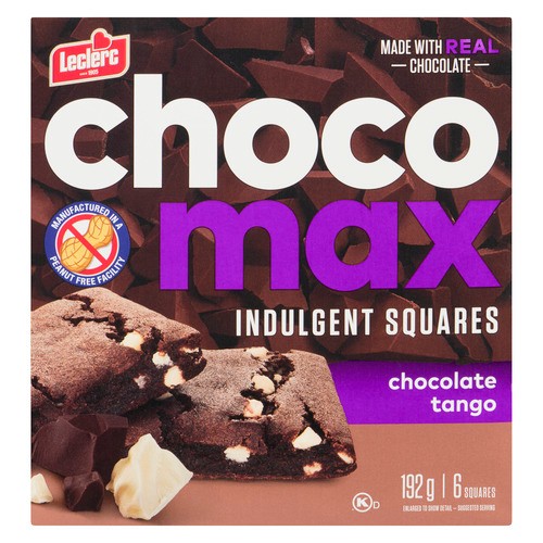 Leclerc Indulget Square Made of Real Chocolate Tango Chocomax  6 x 192 g