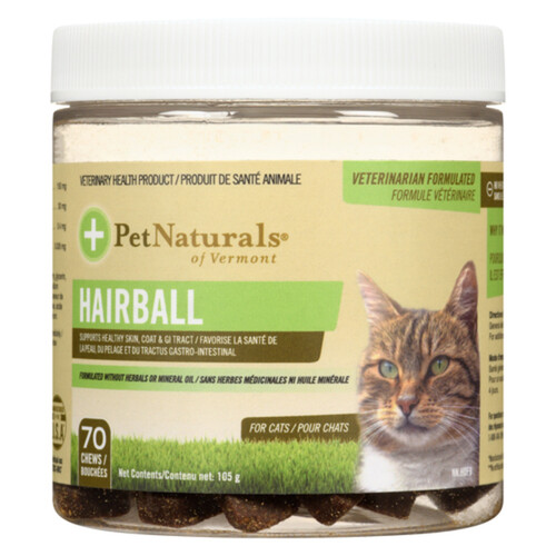 Pet Naturals Pet Supplement Hairball For Cats 70 EA