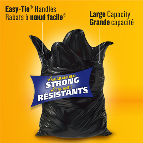 Glad Garbage Bags Black Extra-Large 135 L 20 Bags