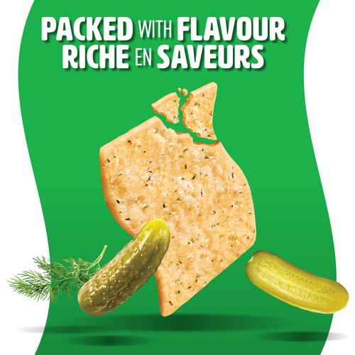 Christie Baked Crispers Dill Pickle Flavour 145 g