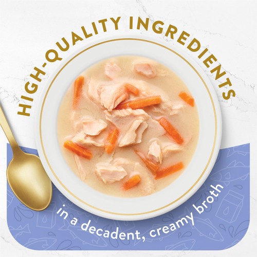 Fancy Feast Creamy Broths Cat Treats with Wild Salmon & Whitefish 40 g
