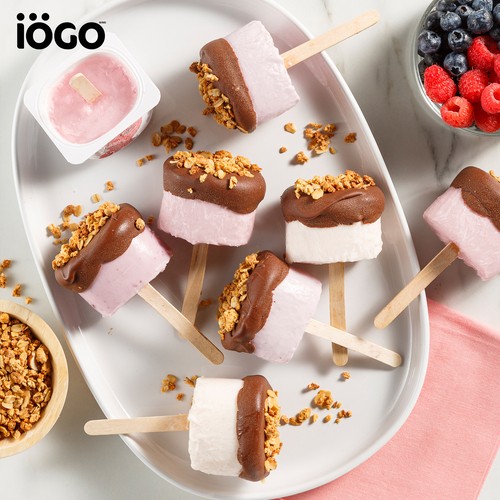 iÖGO 1% Yogurt Cups Creamy Assorted Dessert 16 x 100 g
