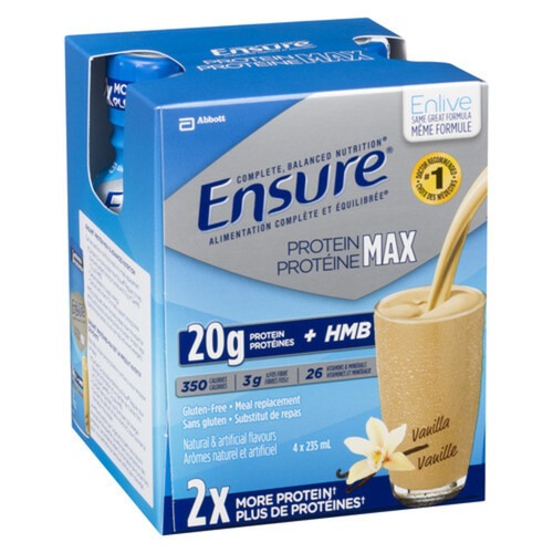 Ensure Enlive Meal Replacement Vanilla 4 x 235 ml