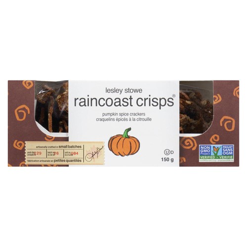 Lesley Stowe's Crackers Raincoast Crisps Pumpkin Spice 150 g