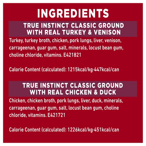 Purina ONE Wet Dog Food True Instinct 6 x 368 g