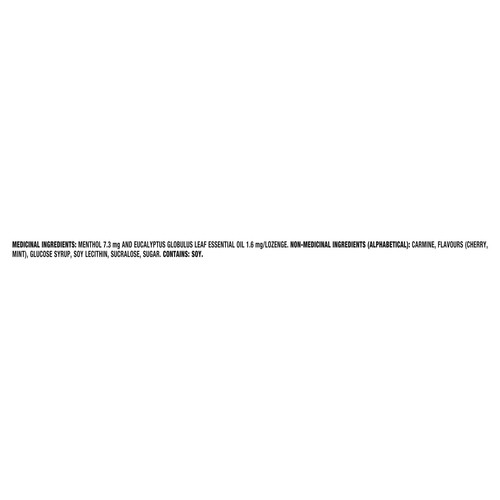 Halls Mentho-Lyptus Cough Drops Lozenges Cherry 9 Count