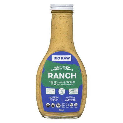 Bio Raw Plant Based Salad Dressing & Marinade Ranch 250 ml