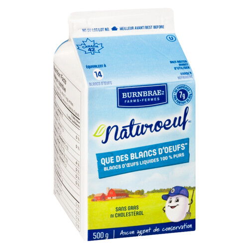 Burnbrae Farms Naturegg Fat-Free Simply Egg Whites 500 g