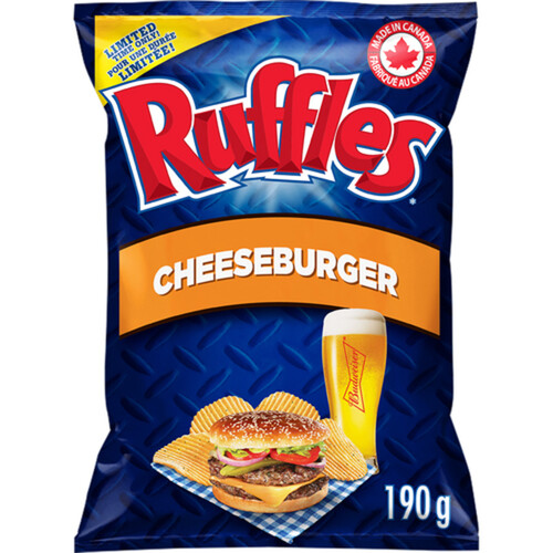 Ruffles Potato Chips Cheeseburger 190 g