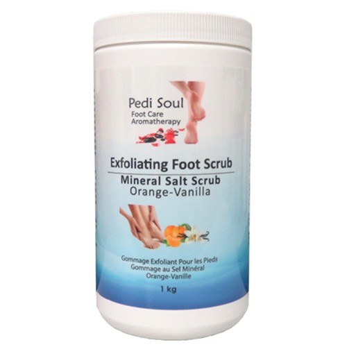 Pedi Soul Exfoliating Foot Scrub Mineral Salt Orange Vanilla 1 kg