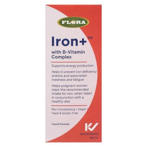 Flora Iron+ With B-Vitamin Complex Liquid Formula 445 ml