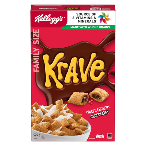 Kellogg's Krave Cereal Chocolate 525 g