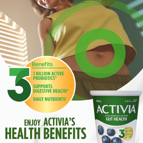 Activia 2.2% Yogurt With Probiotics Blueberry 650 g