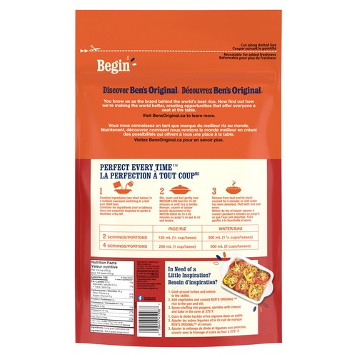 Ben's Original Converted Rice Side Dish Long Grain Parboiled 4 kg