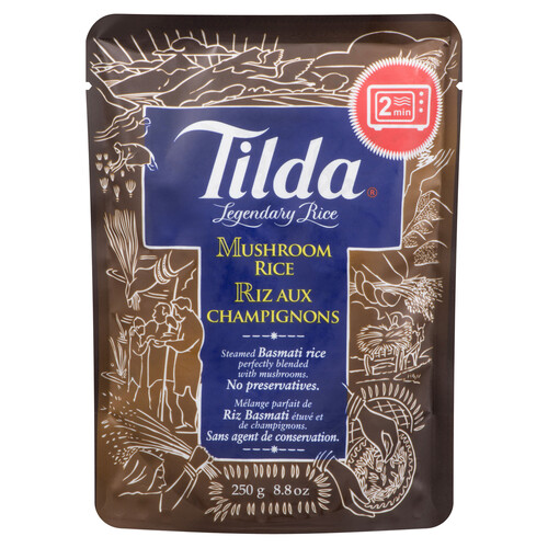 Tilda Steamed Basmati Rice Mushroom 250 g