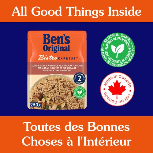 Ben's Original Bistro Express Rice Mushroom Long Grain & Wild 250 g