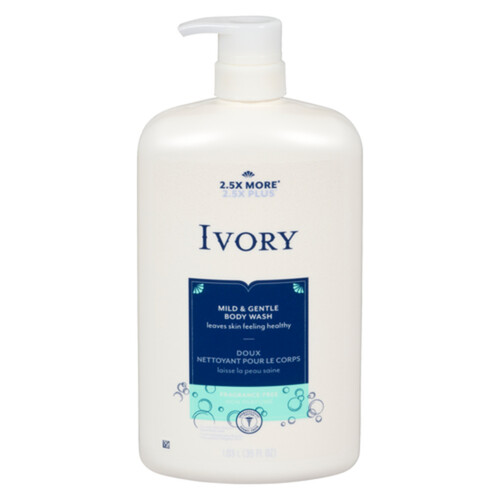 Ivory Body Wash Fragrance Free 1.035 L