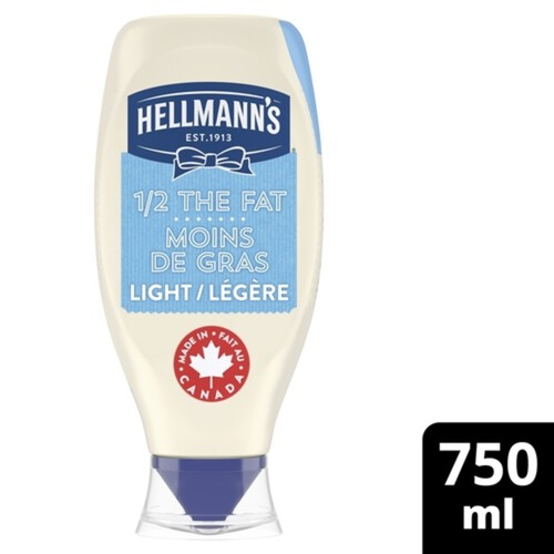 Hellmann's Mayonnaise Type Dressing Light ½ Fat 750 ml - Voilà Online  Groceries & Offers