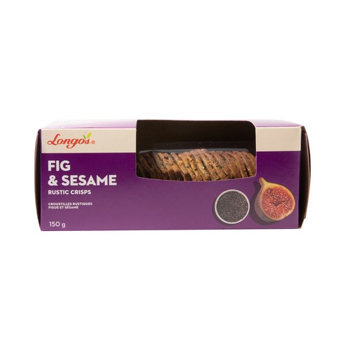 Longo's Rustic Crisps Fig And Sesame 150 g