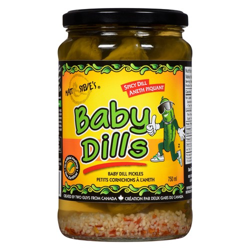 Matt & Steve's Baby Dills Pickles Spicy 750 ml