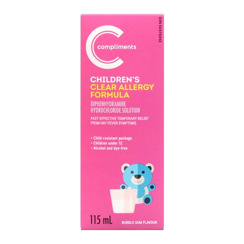 Compliments Children's Allergy Relief Formula 6.25mg 115 ml