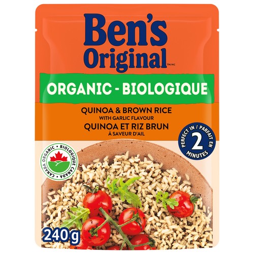 Ben's Original Organic Brown Rice And Quinoa With Garlic 240 g 