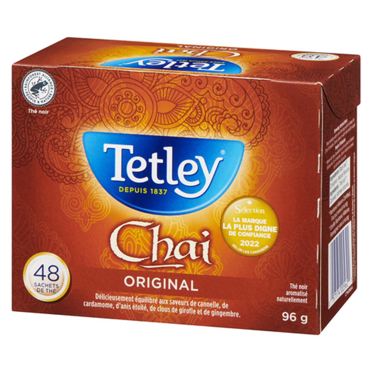 Tetley Tea Chai Original 96 g - Voilà Online Groceries & Offers