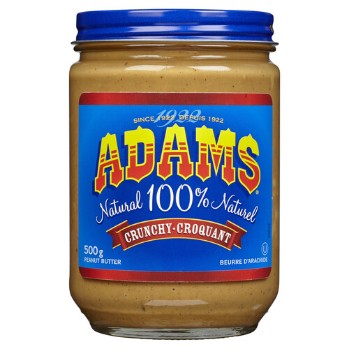 Adams Peanut Butter Natural & Crunchy 500 g