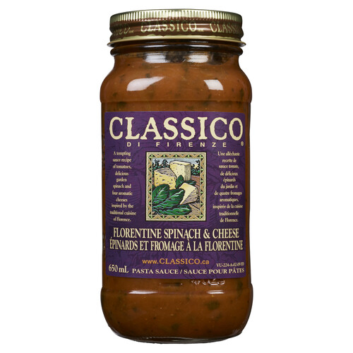 Classico Pasta Sauce Di Firenze Florentine Spinach & Cheese 650 ml