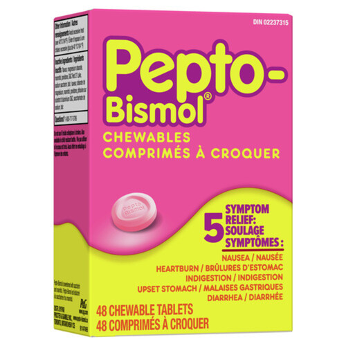 Pepto Bismol Chewable Tablets 48 EA 