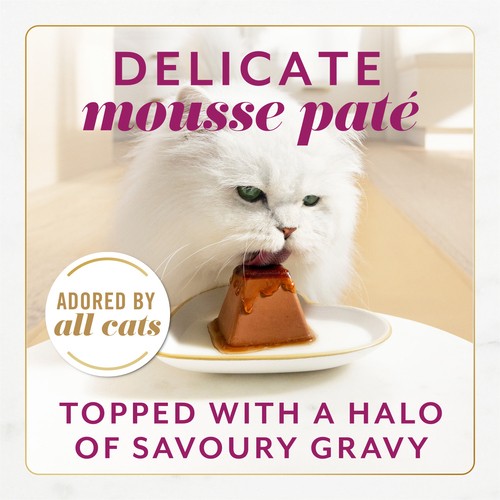 Fancy Feast Gems Wet Cat Food Mousse Paté With Beef 2 x 57 g