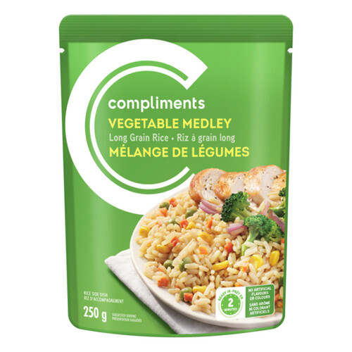 Compliments Long Grain Rice Vegetable Medley 250 g