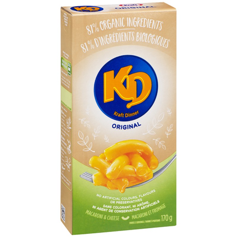 Kraft Dinner Simply Macaroni & Cheese Original 170 g - Voilà Online ...