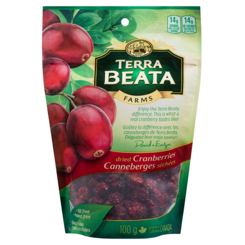 Terra Beata Farms Dried Cranberries 100 g